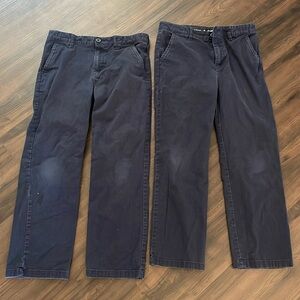 Old navy uniform pants two pairs 10 plus/husky